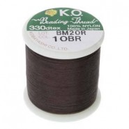 KO Beading thread Dark brown 10 